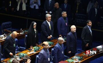 عکسی از قالیباف در کنار روسای مجالس کشورهای عضو بریکس/ کدام نمایندگان رئیس مجلس را همراهی کردند؟/ یک نماینده زن هم حضور داشت